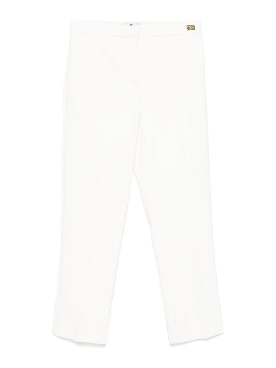 Elisabetta Franchi Pantalons Décontractés - Blanc