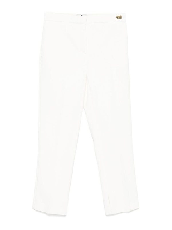 Elisabetta Franchi Pantalons Décontractés - Blanc