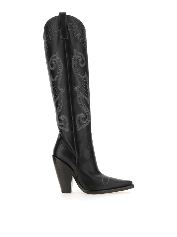 Moschino Jeans Bottes - Noir