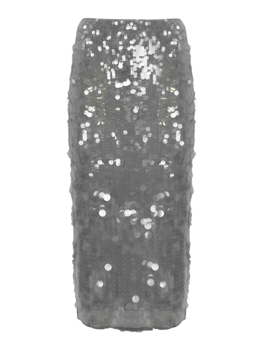 Patrizia Pepe Jupe Midi - Gris