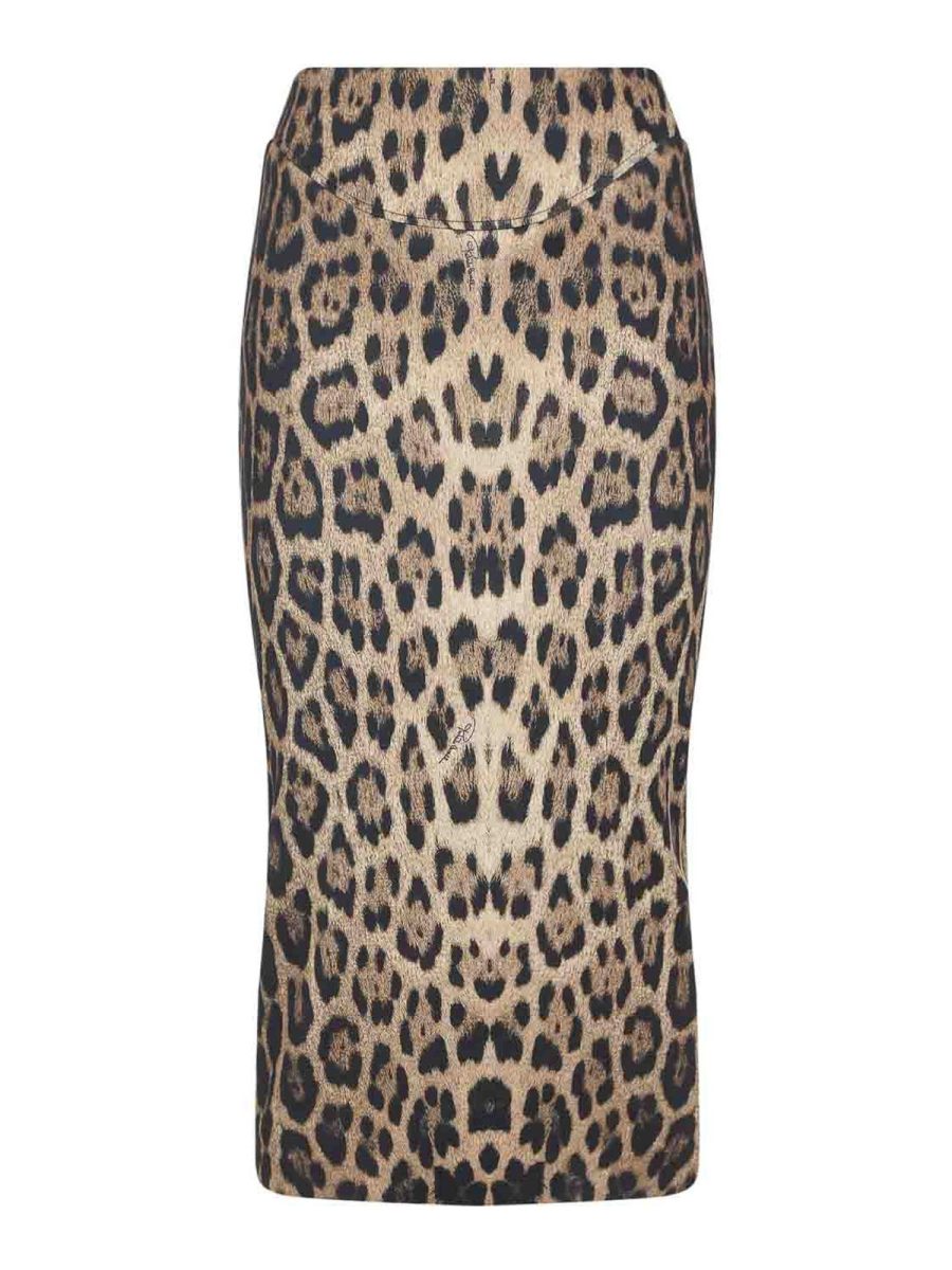 Roberto Cavalli Jupe Midi - Beige