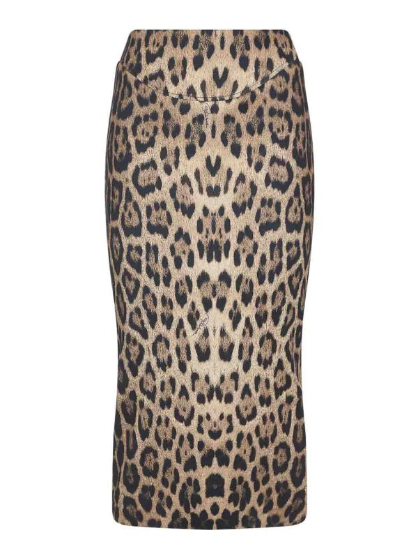 Roberto Cavalli Jupe Midi - Beige