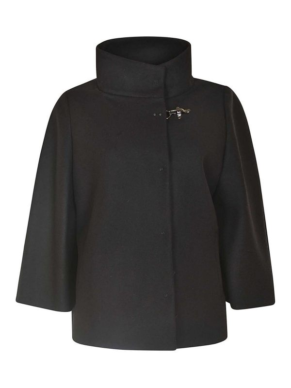 Fay Manteau Court - Noir