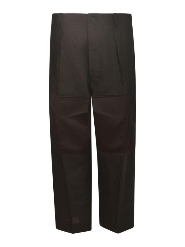 Setchu Pantalons Décontractés - Noir