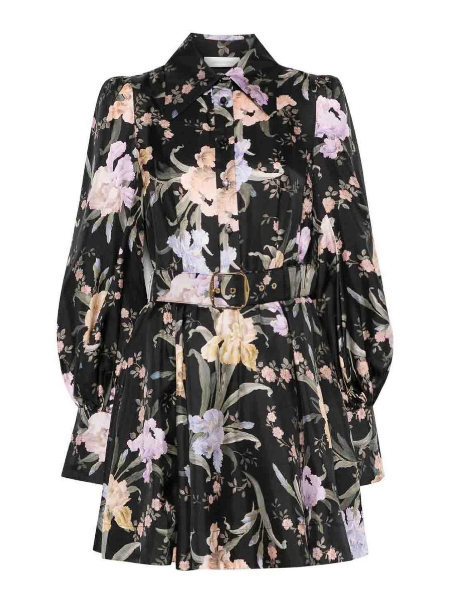 Zimmermann Robe Courte - Vert