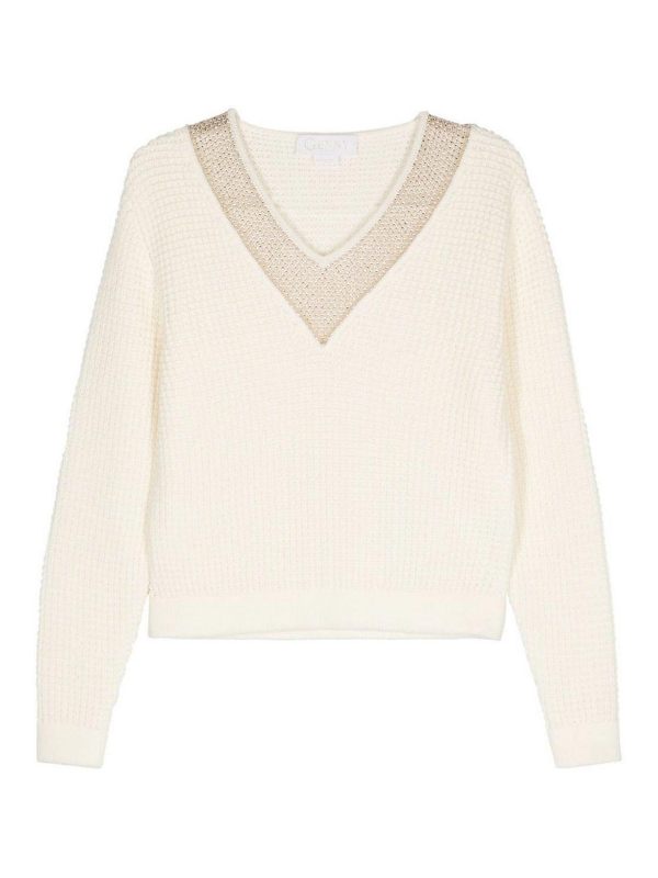 Genny Pull Col Rond - Blanc