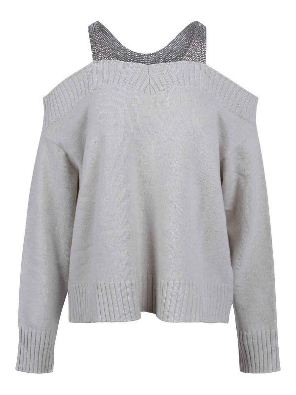 Giuseppe Di Morabito Pull Col Bateau - Blanc