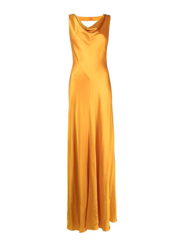 Alberta Ferretti Robe De Soirée - Orange Clair