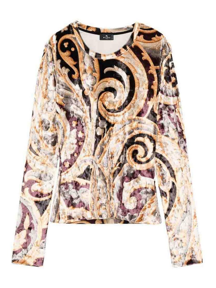 Etro Pull Col Rond - Or