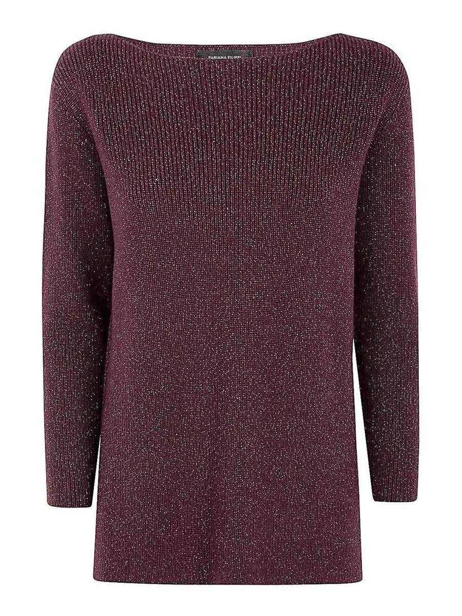 Fabiana Filippi Pull Col Rond - Rose