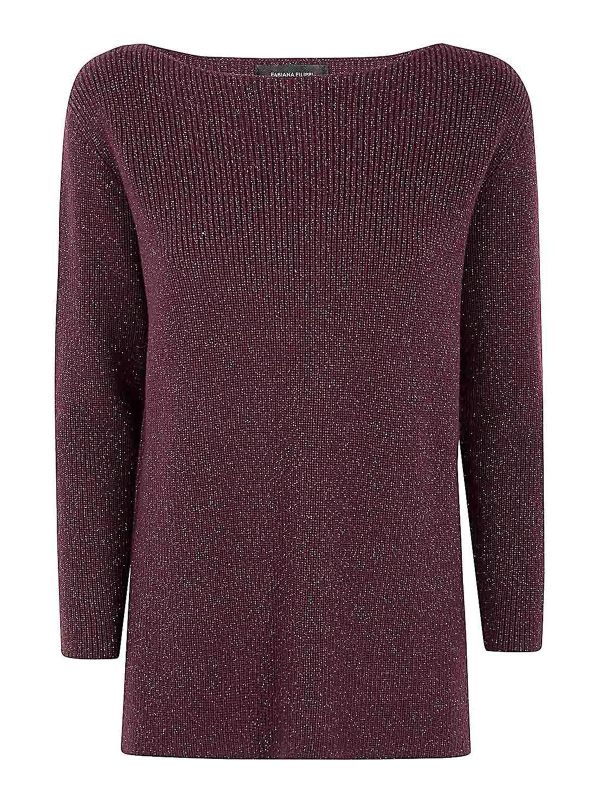 Fabiana Filippi Pull Col Rond - Rose