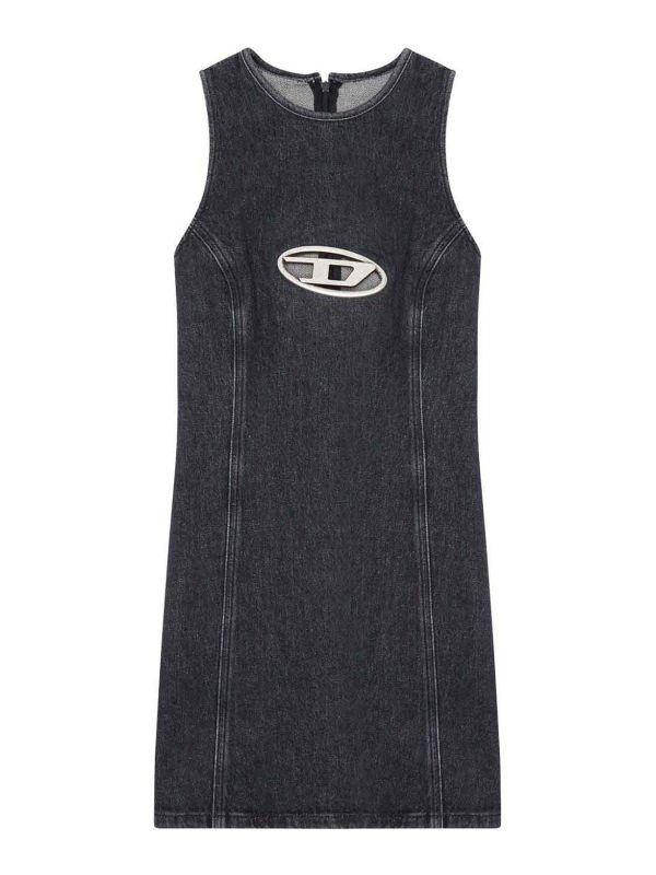 Diesel Robe Courte - Noir