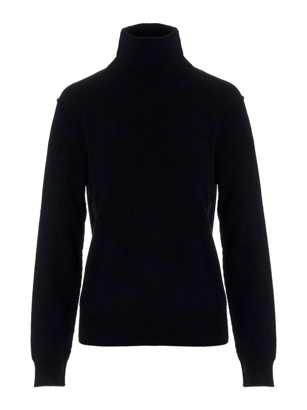 Maison Margiela Pull Col Roulé - Bleu