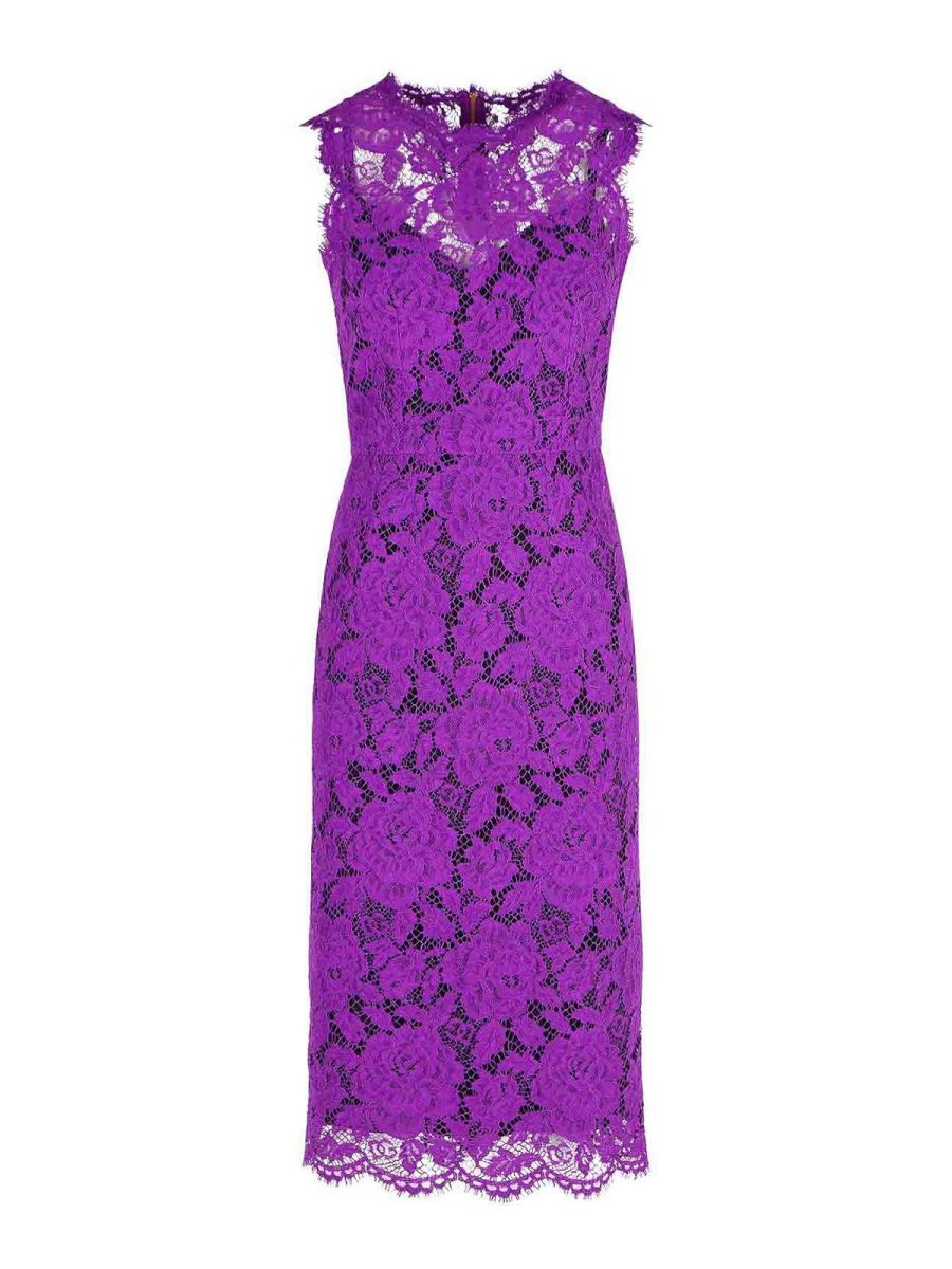 Dolce & Gabbana Robe De Cocktail - Violet