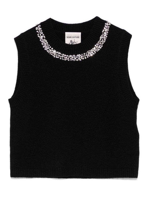 Semicouture Gilet - Noir