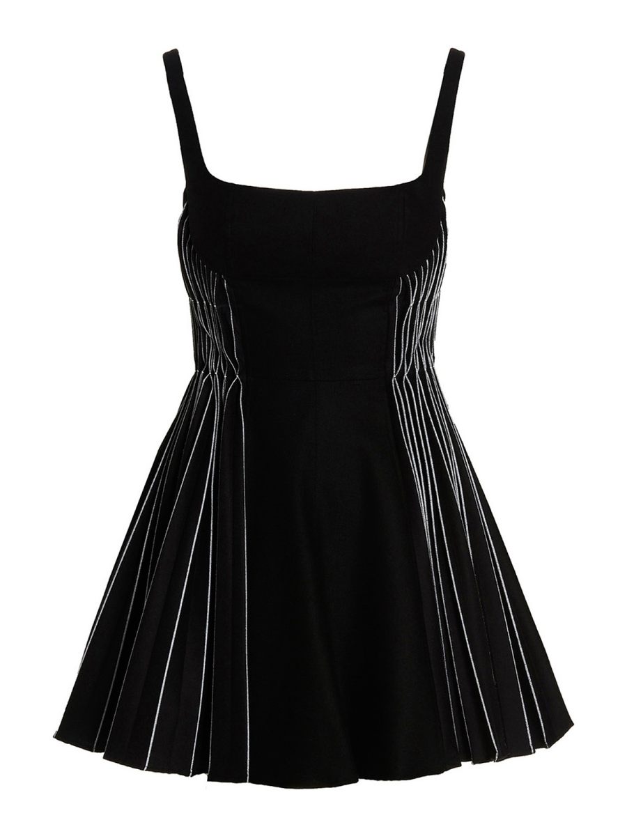 Giovanni Bedin Robe Au Genou - Noir
