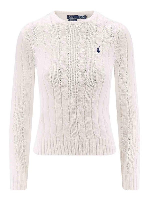 Polo Ralph Lauren Pull Col Bateau - Blanc