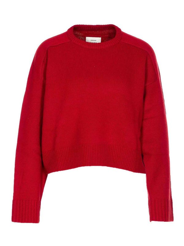 Loulou Studio Pull Col Rond - Rouge