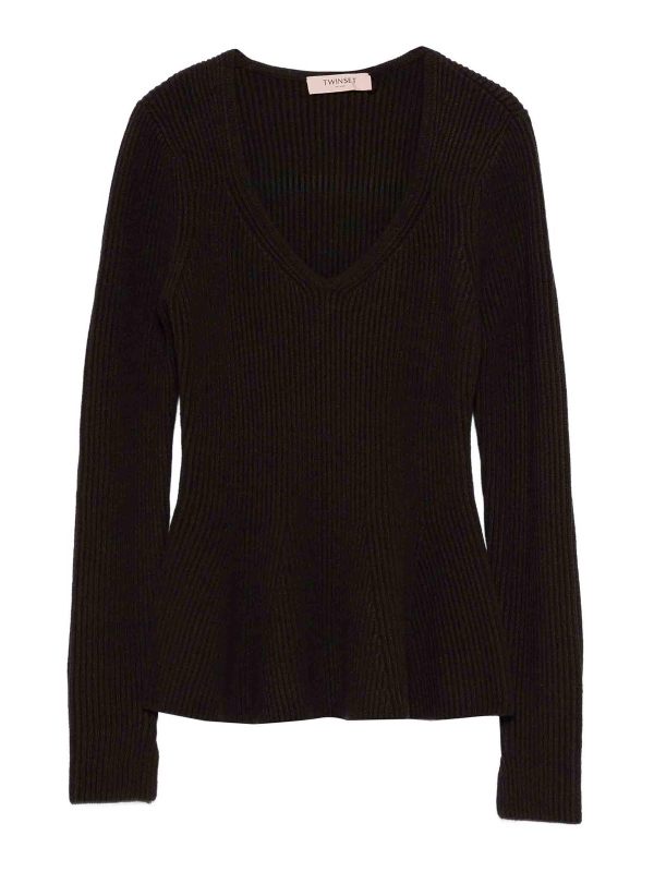 Twinset Pull Col Rond - Noir