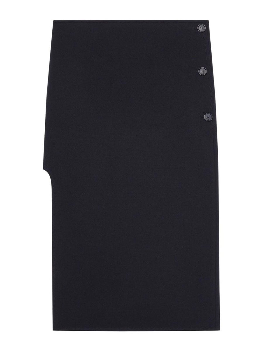 Courreges Jupe Midi - Noir
