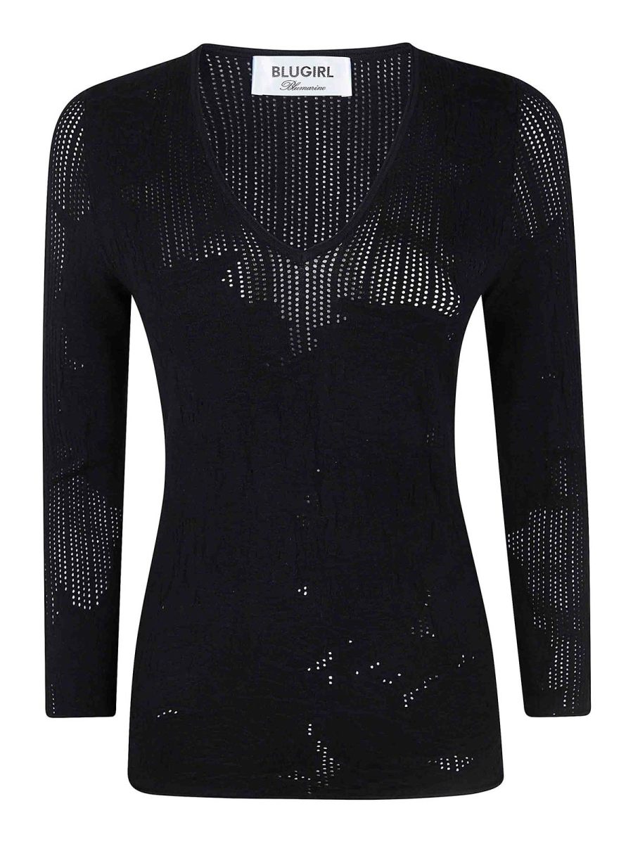 Blugirl Pull À Col V - Noir