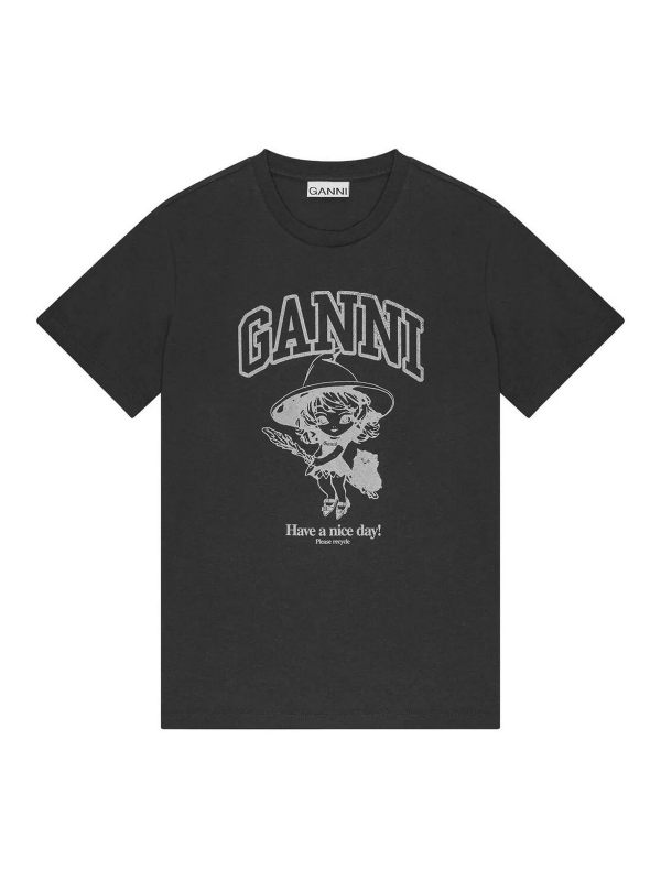 Ganni T-Shirt - Blanc