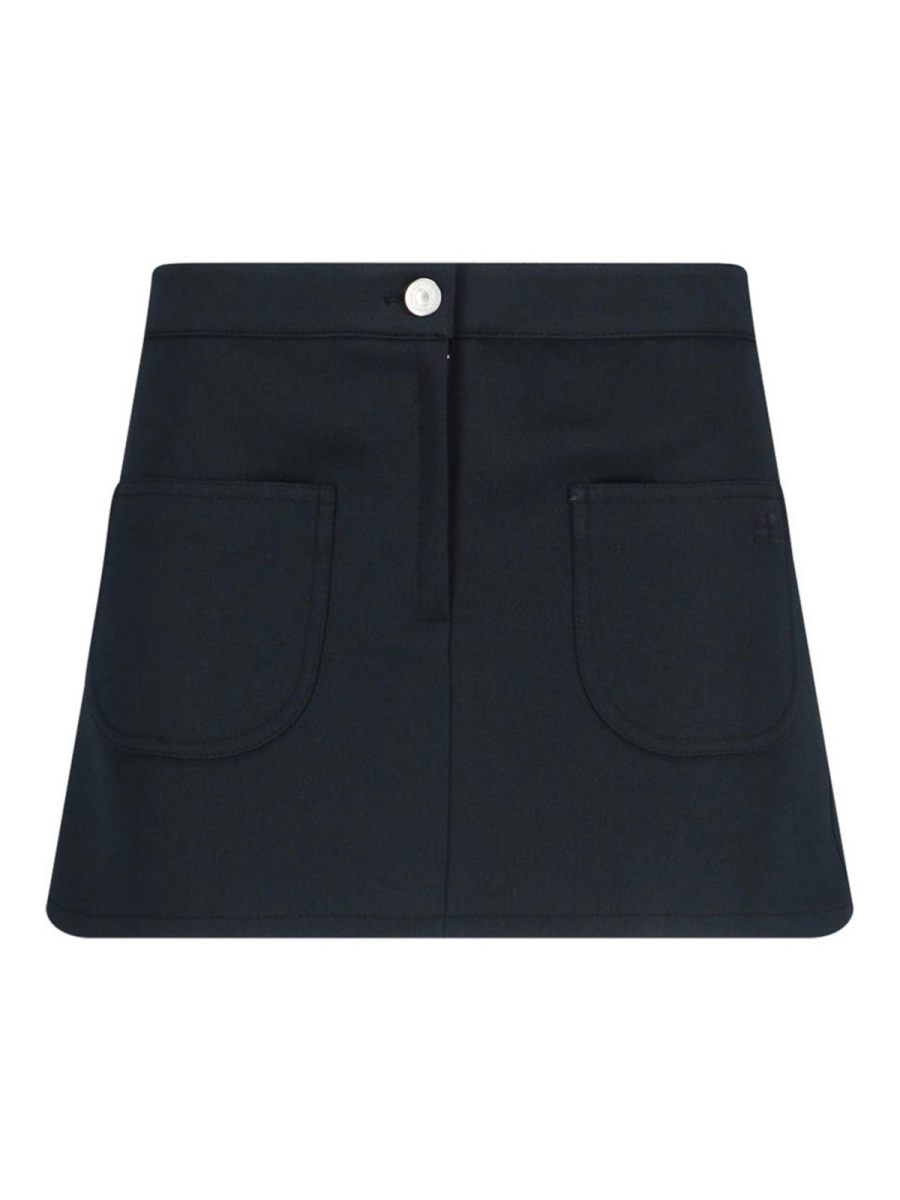 Courreges Mini Jupe - Noir