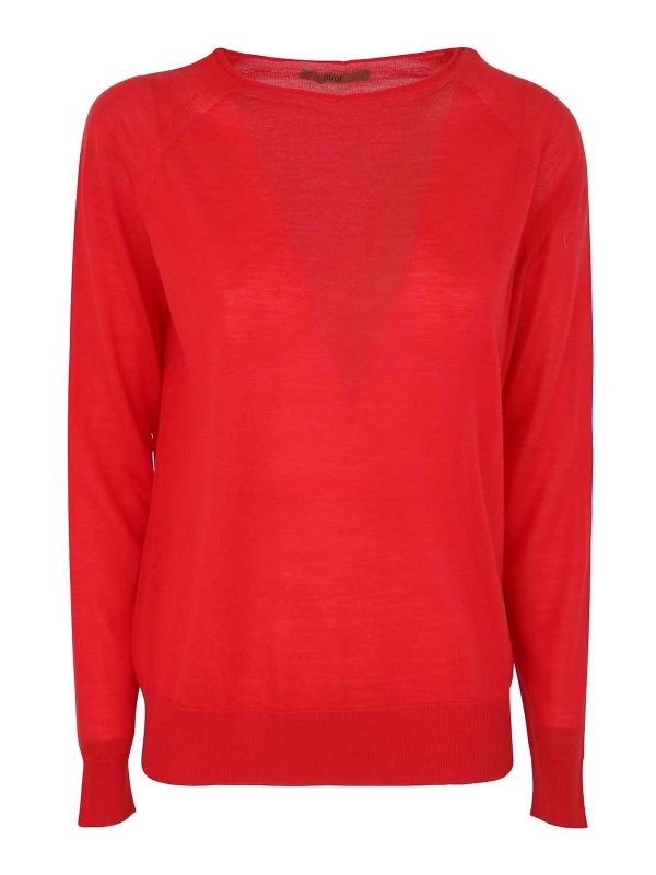Nuur Pull Col Rond - Rouge