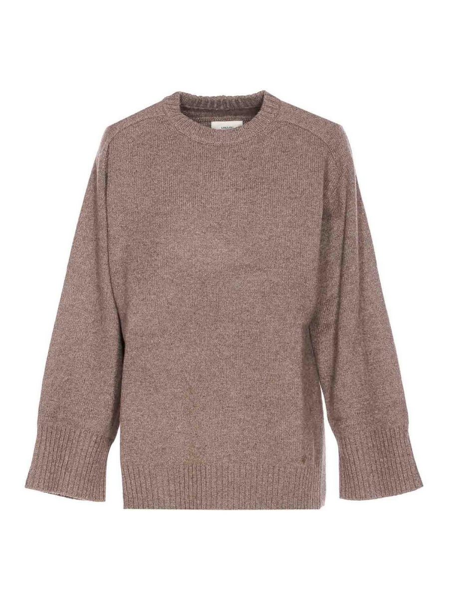 Loulou Studio Pull Col Rond - Beige