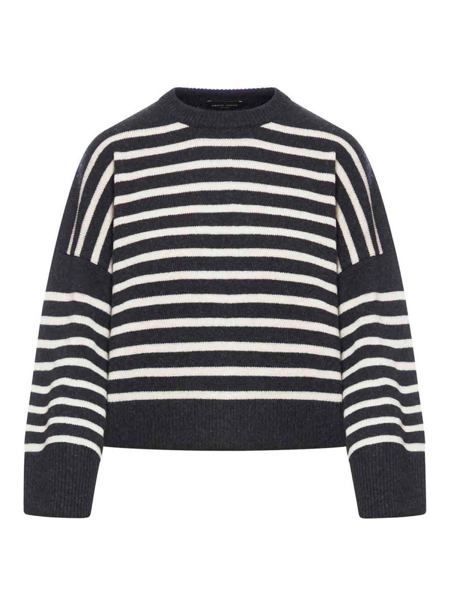 Roberto Collina Pull Col Rond - Noir