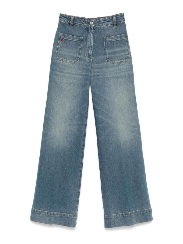 Victoria Beckham Jean Droit - Bleu Clair