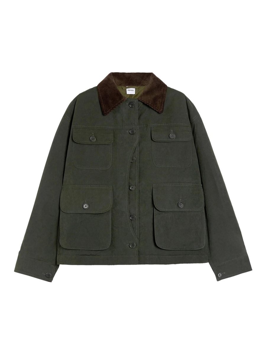 Aspesi Manteau Au Genou - Vert Foncé