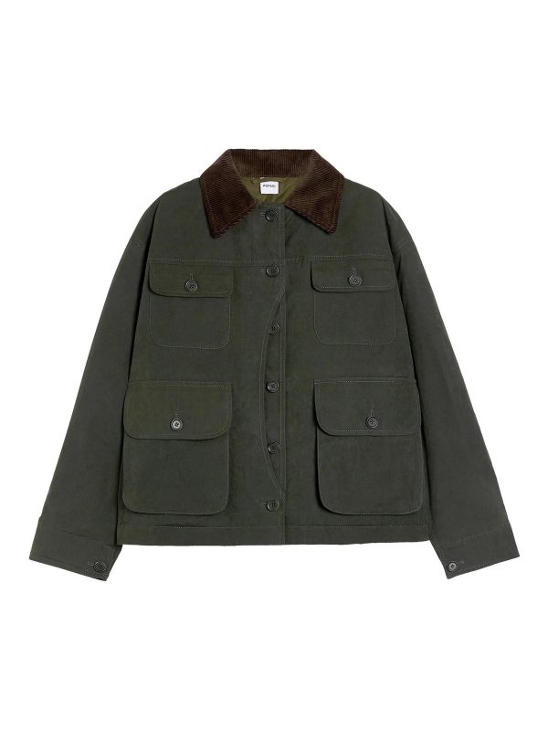 Aspesi Manteau Au Genou - Vert Foncé