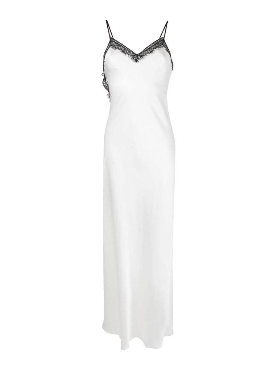 Alberta Ferretti Maxi Robe - Blanc