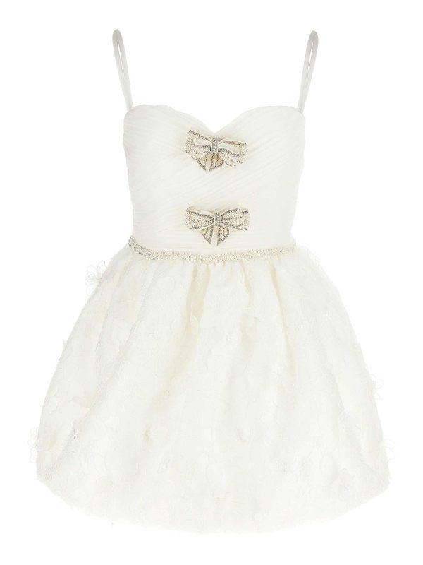 Self Portrait Robe Courte - Blanc
