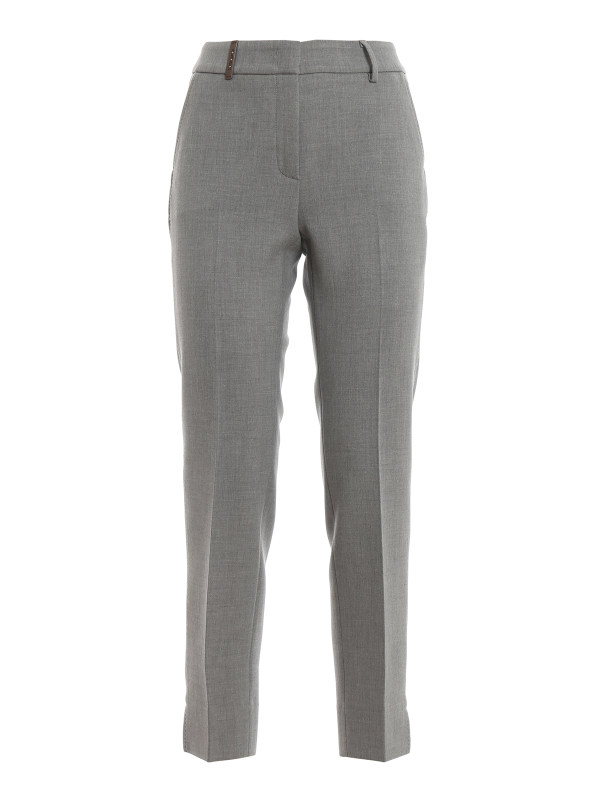 Peserico Pantalons Décontractés - Gris