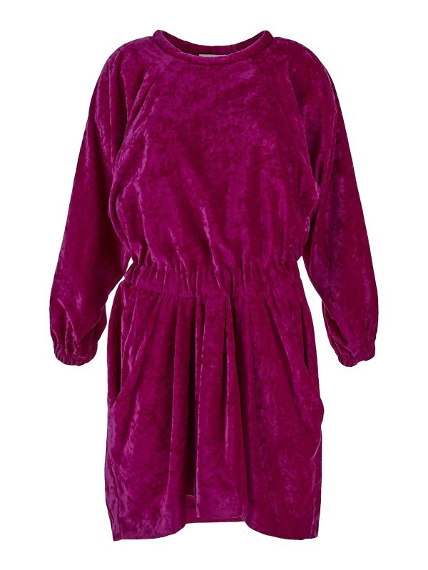Isabel Marant Robe Au Genou - Fuchsia