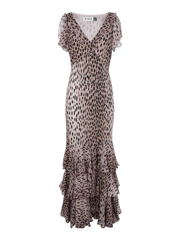 Rixo Robe Au Genou - Noir
