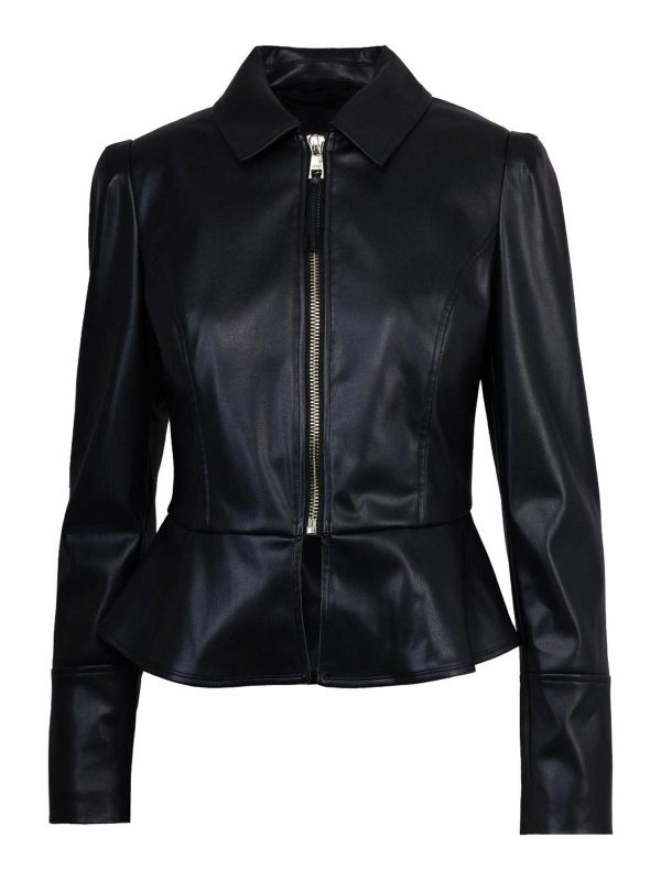 Liu Jo Blouson En Cuir - Noir