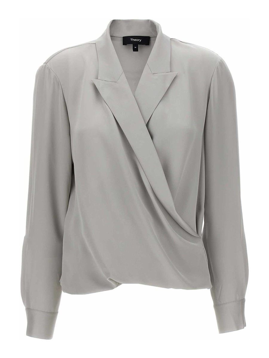 Theory Blouse - Gris