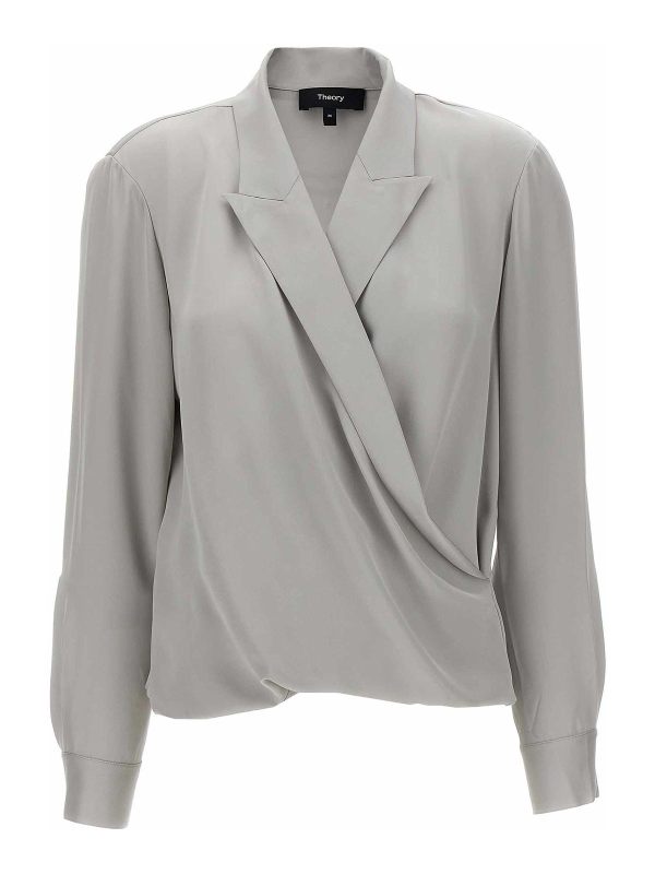 Theory Blouse - Gris