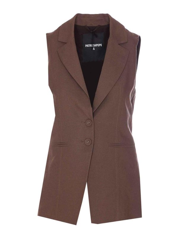 Patrizia Pepe Gilet - Marron