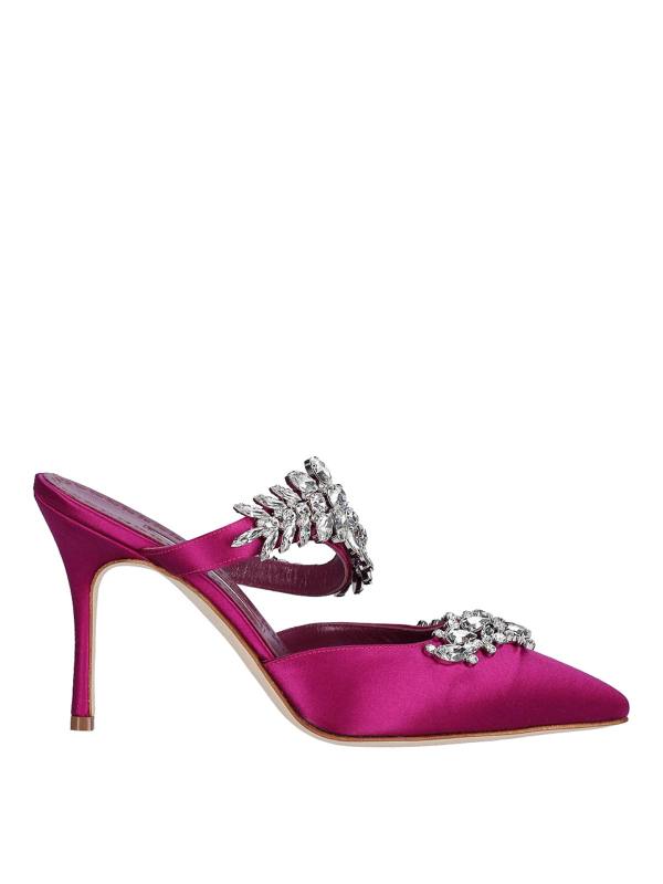 Manolo Blahnik Mules - Violet