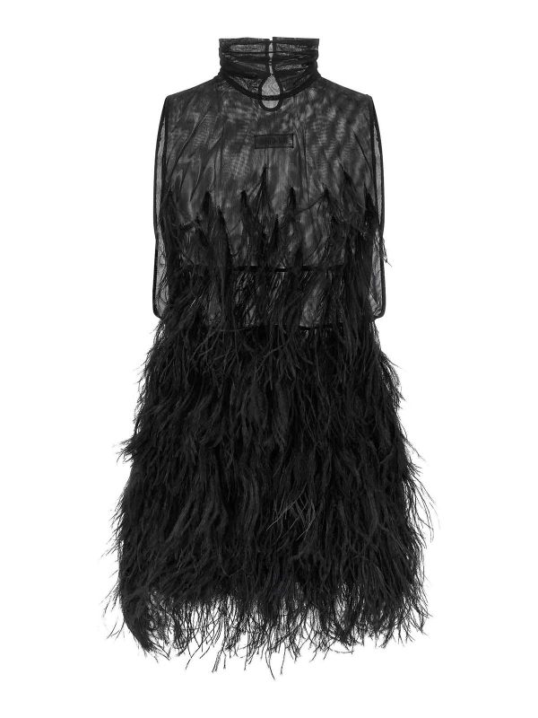 The Attico Robe Au Genou - Noir