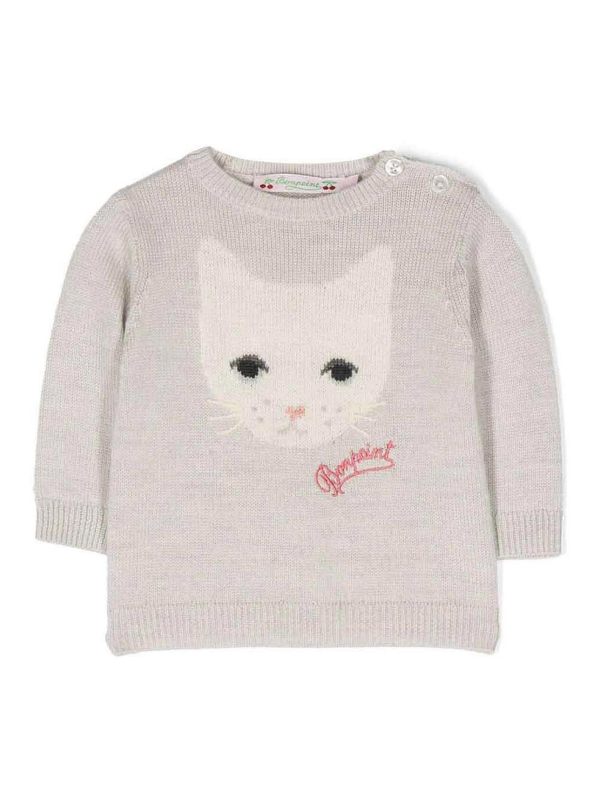 Bonpoint Pull Col Rond - Gris