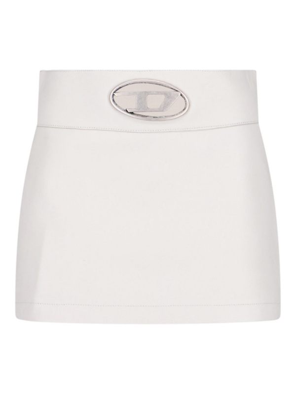 Diesel Jupe Midi - Blanc