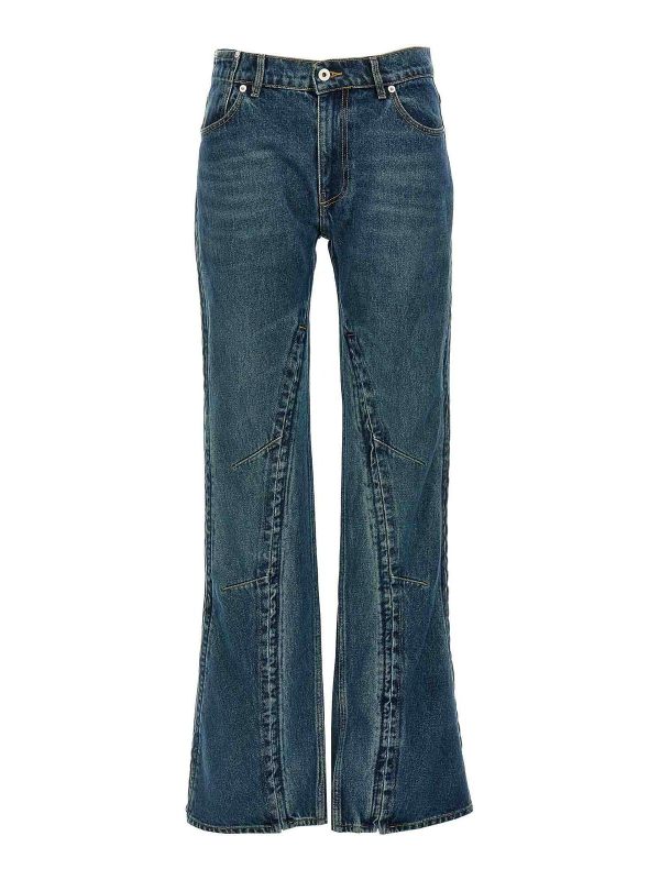 Y/Project Jean Bootcut - Bleu