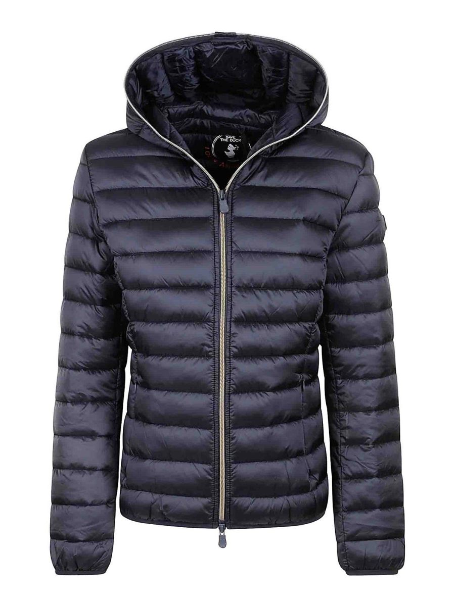 Save the Duck Manteau Au Genou - Bleu