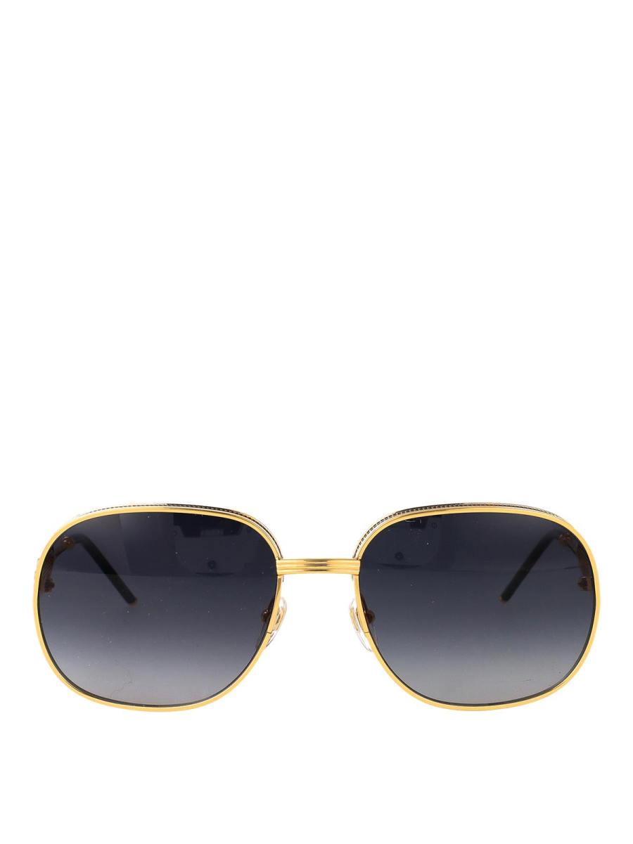 Casablanca Lunettes De Soleil - Or