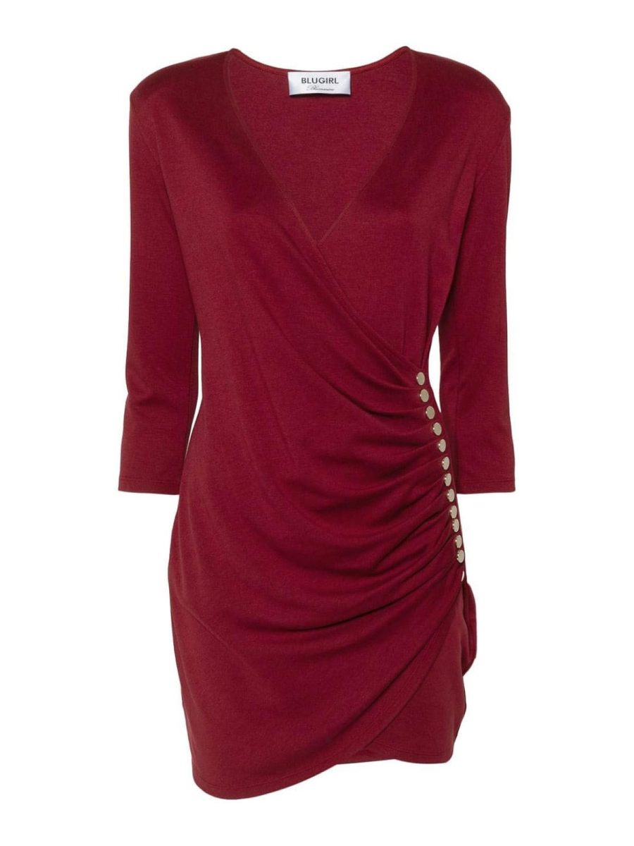 Blugirl Robe Au Genou - Rouge